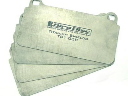 GiroDisc 2020+ Chevrolet Corvette Z51 (C8) Front Titanium Pad Shields on Sale