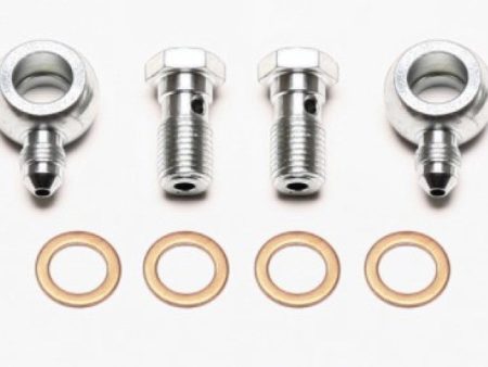 Wilwood Banjo Fitting Kit -3 male to 7 16 Banjo Bolts & Crush Washers (2 qty) Discount