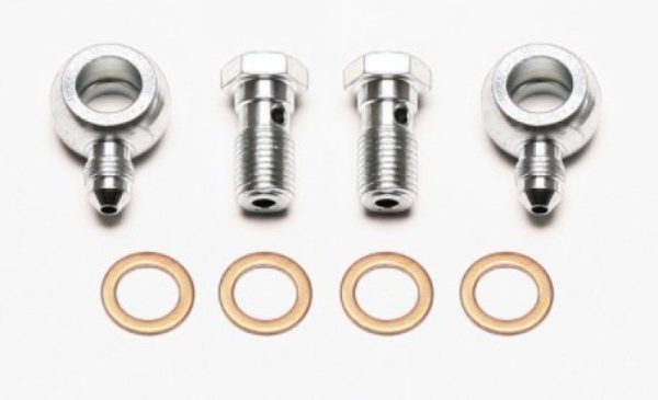 Wilwood Banjo Fitting Kit -3 male to 7 16 Banjo Bolts & Crush Washers (2 qty) Discount