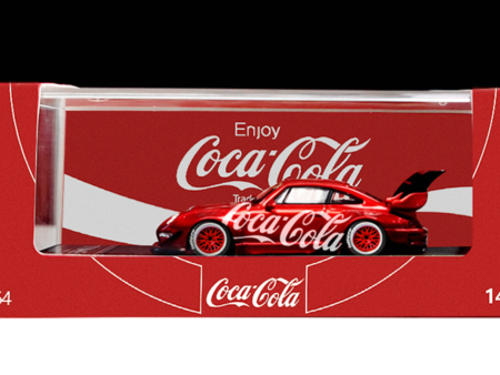 1 64 Time Model Porsche 911 993 RWB (Red) Coca Cola Standard Edition Diecast Car Model on Sale