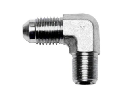 Wilwood 90 Deg Elbow Fitting -4 AN NPT Male to 1 8-27 Hot on Sale