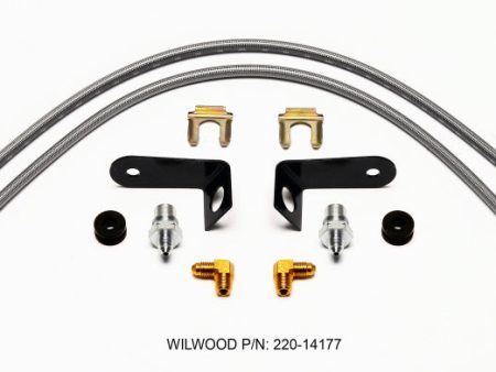 Wilwood Flexline Kit 20 inch -3 M10-1.0 BF 1 8 NPT 90 Degree on Sale