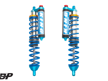 King Shocks 18+ RZR-XP Turbo S 2.5 Front Internal Bypass Piggyback Coilover w  Finned Res & Adjuster Supply